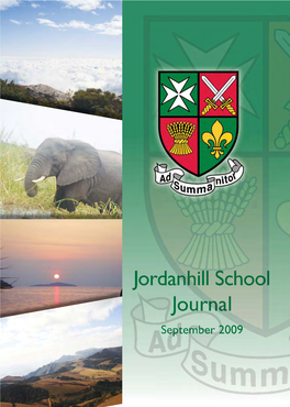Jordanhill School Journal September 2009 Jordanhill School 90Th Anniversary Dinner Friday 11Th June 2010 7.00 for 7.30 P.M