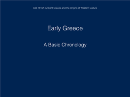 Iliad and Odyssey - 800-750 BCE Early Greece