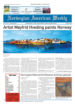 Artist Møyfrid Hveding Paints Norway