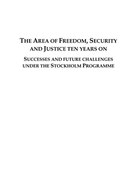 The Area of Freedom, Security and Justice Ten Years On