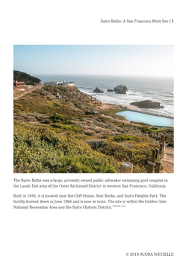 Sutro Baths: a San Francisco Must See | 1