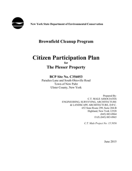 Brownfield Cleanup Program Citizen Participation Plan
