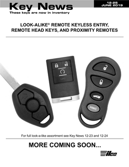 Look-Alike® Remote Keyless Entry, Remote Head Keys, and Proximity Remotes