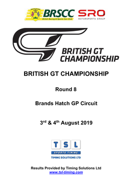 British Gt Championship