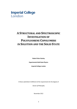 Astructural and Spectroscopic