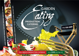 Download Our Production Menu