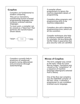 Compilers History of Compilers