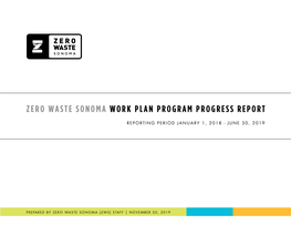 Zero Waste Sonoma Work Plan Program Progress Report