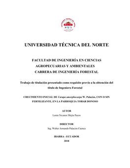 Universidad Técnica Del Norte