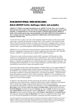 Press Release IAAW NO LABEL