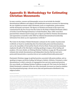 Appendix B: Methodology for Estimating Christian Movements