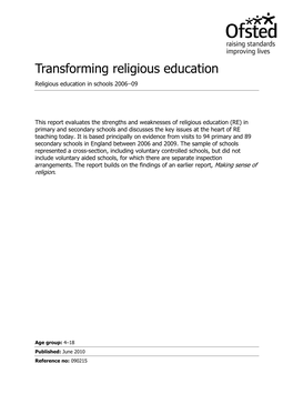 Ofsted Publication