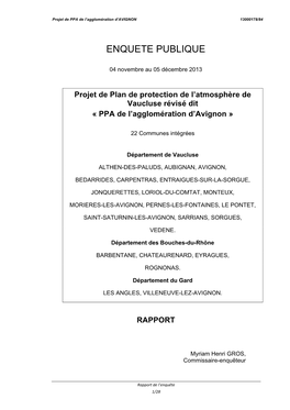 Ep Ppa Avignon Rapport D'enquête