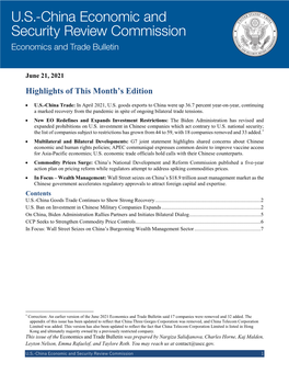 June 2021 Trade Bulletin