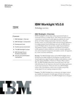 IBM Worklight V5.0.6 Technology Overview