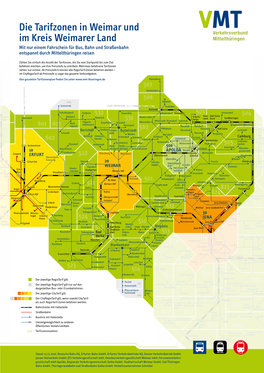 Die Tarifzonen in Weimar Und Im Kreis Weimarer Land