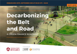 Decarbonizing the Belt and Road a GREEN FINANCE ROADMAP