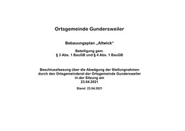 Ortsgemeinde Gundersweiler