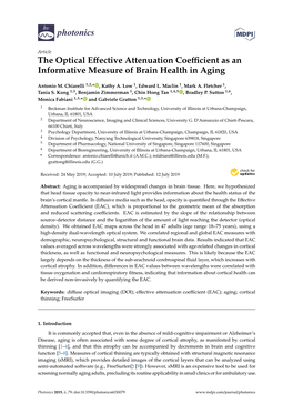 The Optical Effective Attenuation Coefficient As an Informative