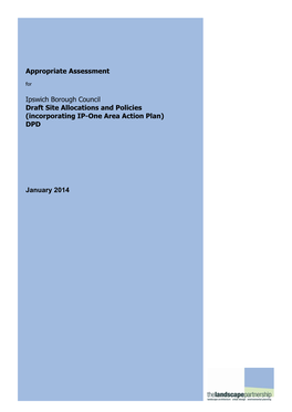 Appropriate Assessment Ipswich Borough Council Draft Site Allocations