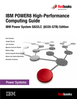 IBM POWER8 High-Performance Computing Guide: IBM Power System S822LC (8335-GTB) Edition