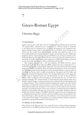 Greco-Roman Egypt