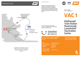 Ravenscraig Lanarkshire Vaccination Centre Motherwell Railway Station