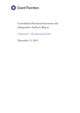 Consolidated Financial Statements and Independent Auditor's Report