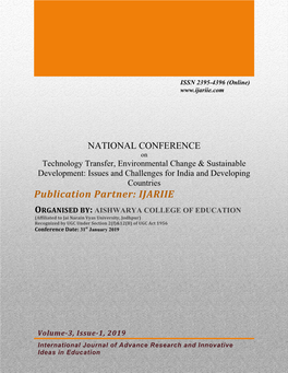 Issues and Challenges for India and Developing Countries Publication Partner: IJARIIE