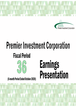 Earnings Presentation