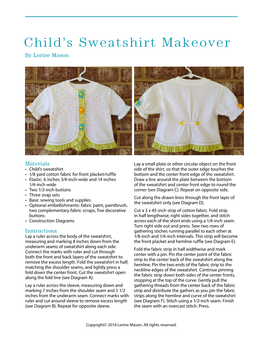 Child's Sweatshirt Makeover