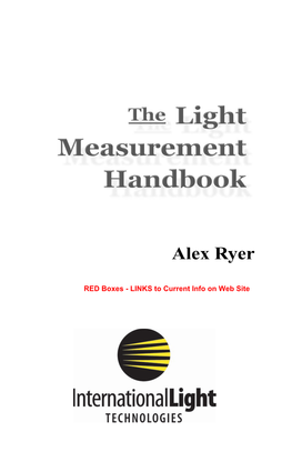 Light Measurement Handbook from an Oblique Angle, It Should Look As Bright As It Did When Held Perpendicular to Your Line of Vision