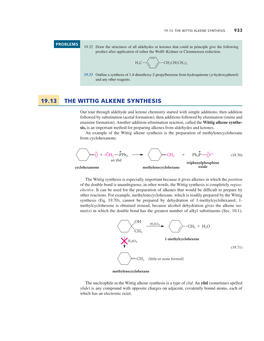 19.13 the Wittig Alkene Synthesis 933