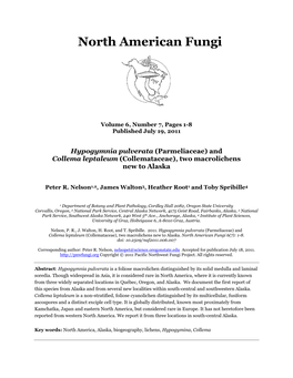 Pacific Northwest Fungi Project