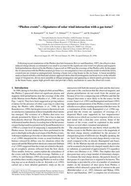 “Phobos Events”—Signatures of Solar Wind Interaction with a Gas Torus?