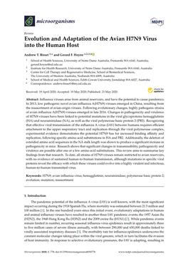 Evolution and Adaptation of the Avian H7N9 Virus Into the Human Host