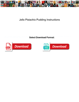 Jello Pistachio Pudding Instructions
