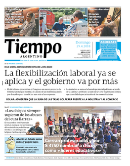 La Flexibilización Laboral Ya Se Aplica Y El Gobierno Va Por