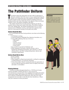 The Pathfinder Uniform