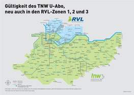 Gültigkeit Des TNW U-Abo, Neu Auch in Den RVL-Zonen 1, 2 Und 3