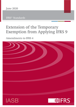 Extension of the Temporary Exemption from Applying IFRS 9