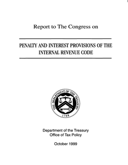Penalty and Interest Provisions of the Internal Revenue Code