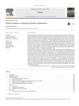 Global Variations in Abyssal Peridotite Compositions