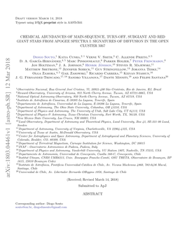 Arxiv:1803.04461V1 [Astro-Ph.SR] 12 Mar 2018 (Received; Revised March 14, 2018) Submitted to Apj