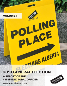 Elections Alberta 2019 General Election Report