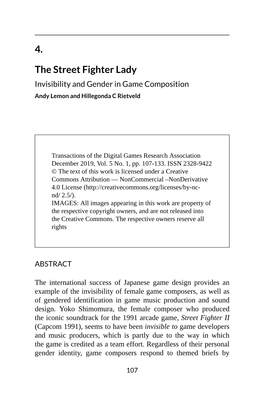 4. the Street Fighter Lady