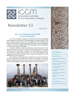 Newsletter 13 April 2013