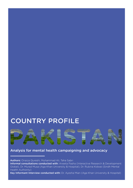 Pakistan Country Profile, 2017 LINK 5 COUNTRY PROFILE: PAKISTAN