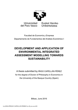 Development and Applications of Environmental Ia Modelling of Climate Change