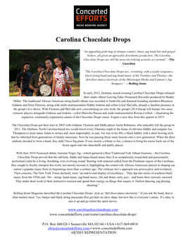 Carolina Chocolate Drops